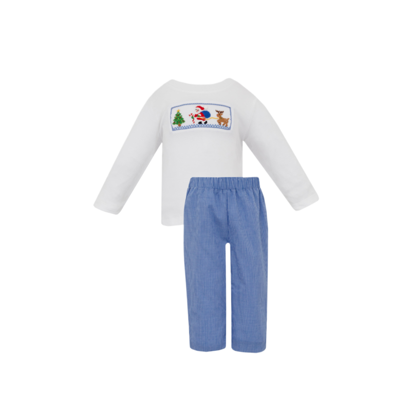 Petit Bebe Petit Bebe Santa Claus & Reindeer Pant Set