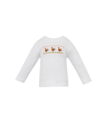 Petit Bebe Petit Bebe Orange Turkey T-Shirt