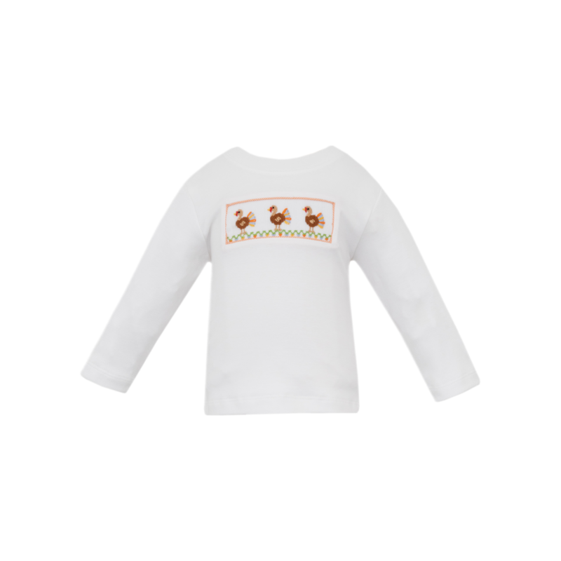 Petit Bebe Petit Bebe Orange Turkey T-Shirt