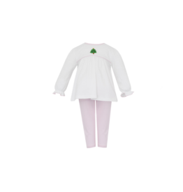 Petit Bebe Petit Bebe Christmas Tree Tunic Set