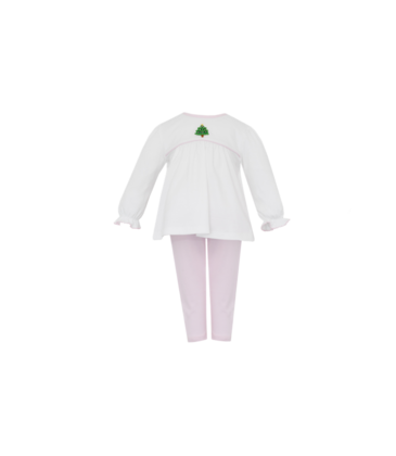 Petit Bebe Petit Bebe Christmas Tree Tunic Set
