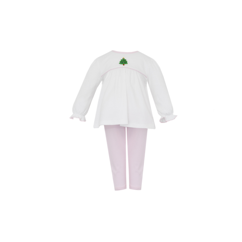 Petit Bebe Petit Bebe Christmas Tree Tunic Set