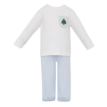 Petit Bebe Petit Bebe Christmas Tree Pocket Pant Set