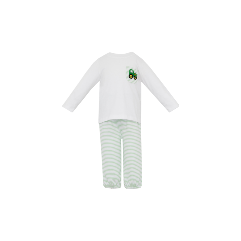 Petit Bebe Petit Bebe Tractor Pocket Pant Set