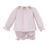 Petit Bebe Petit Bebe Christmas Wreath Bishop Bloomer Set