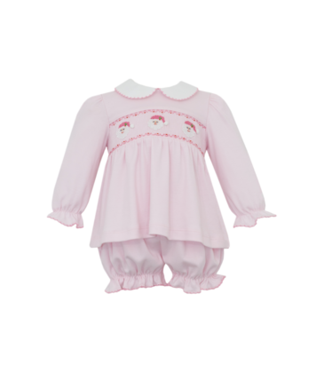 Petit Bebe Petit Bebe Santa Face Bloomer Set