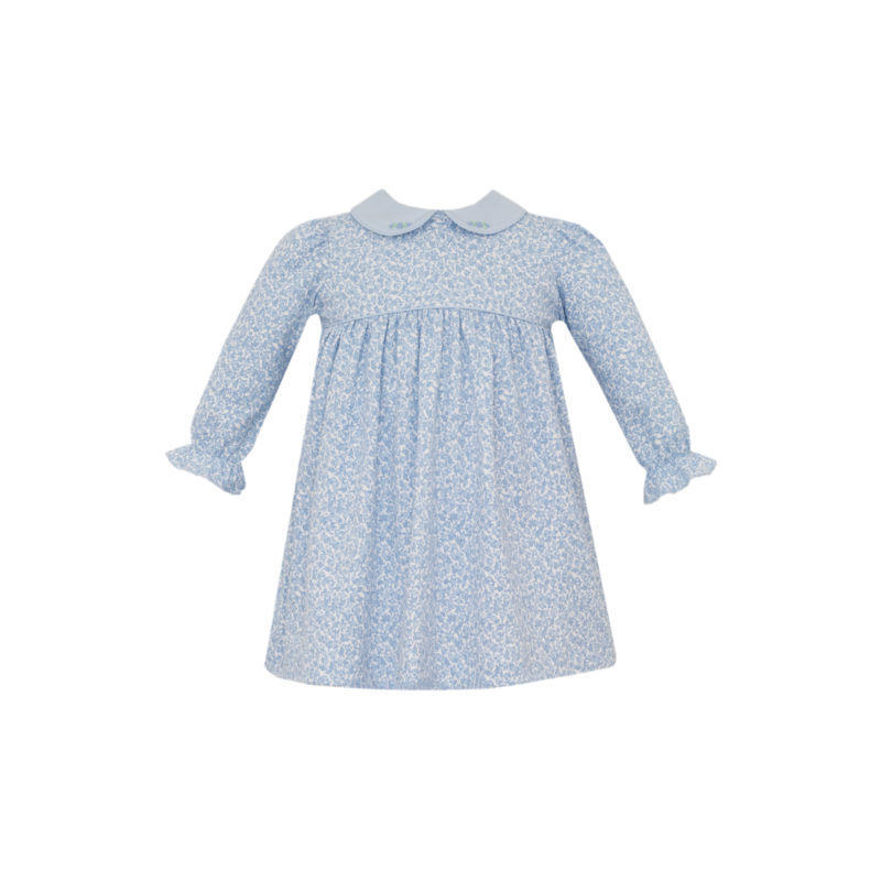 Petit Bebe Petit Bebe Blue Liberty Floral Dress