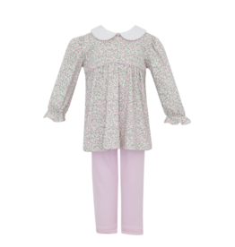 Petit Bebe Petit Bebe Pink Carol Liberty Floral Tunic Set