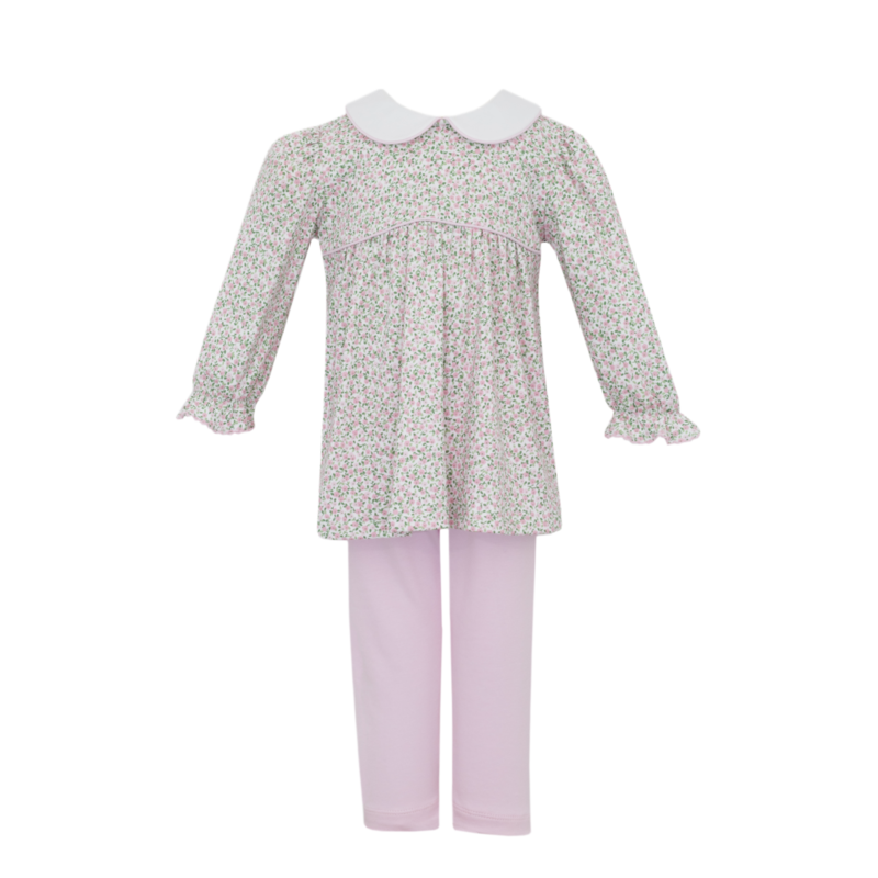 Petit Bebe Petit Bebe Pink Carol Liberty Floral Tunic Set