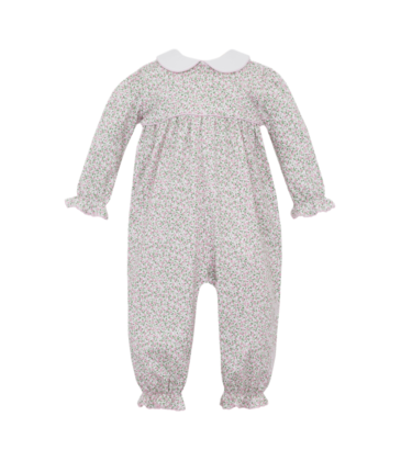 Petit Bebe Petit Bebe Pink Carol Liberty Floral Long Romper