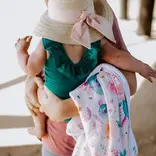 Copper Pearl Copper Pearl Bloom Knit Hooded Towel