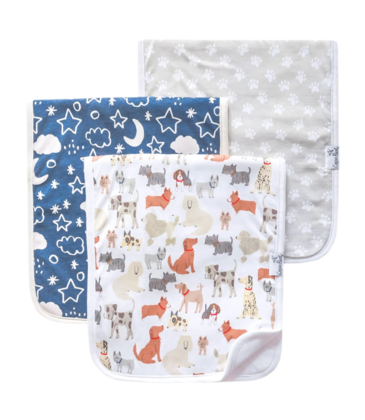 Copper Pearl Copper Pearl Rufus Burp Cloth Set (3-Pack)