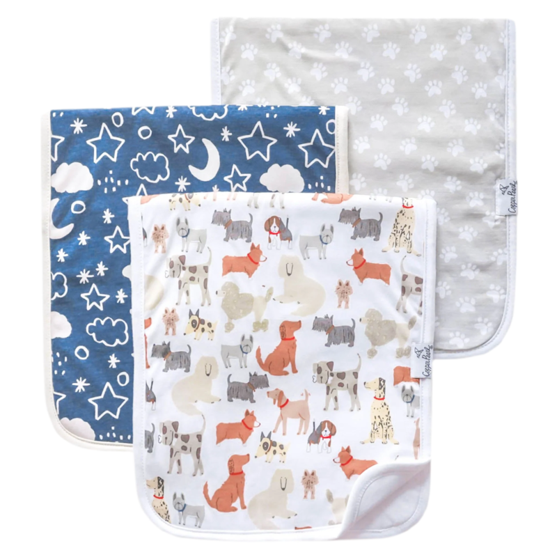 Copper Pearl Copper Pearl Rufus Burp Cloth Set (3-Pack)