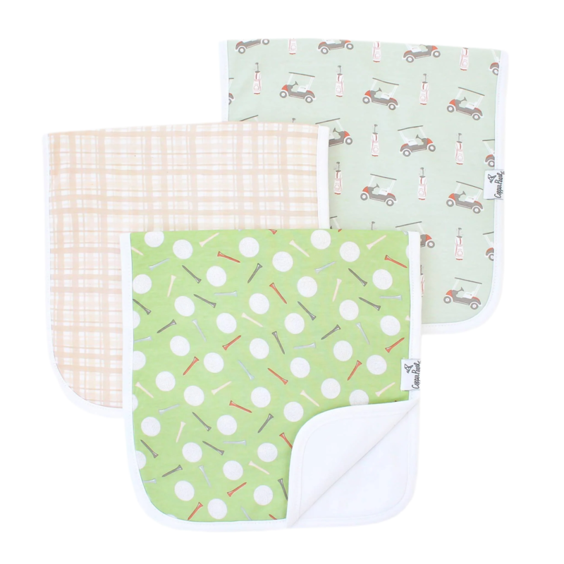 Copper Pearl Copper Pearl Bogey Burp Cloth Set (3-Pack)