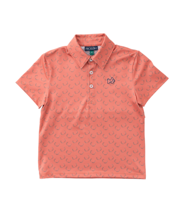 PRODOH Prodoh Performance Polo - Crabapple Antler Print
