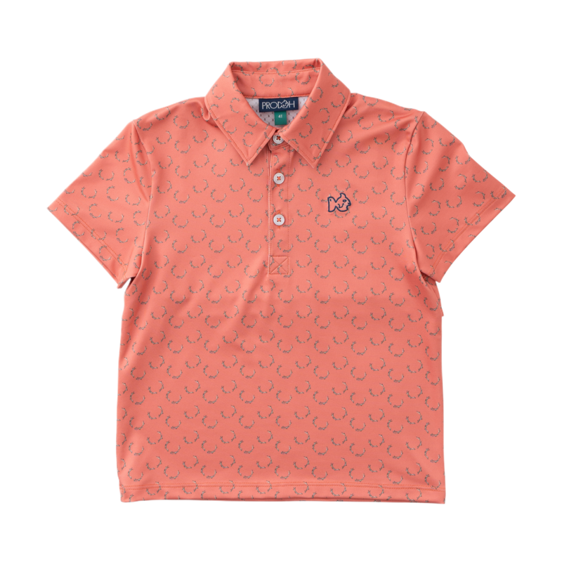PRODOH Prodoh Performance Polo - Crabapple Antler Print