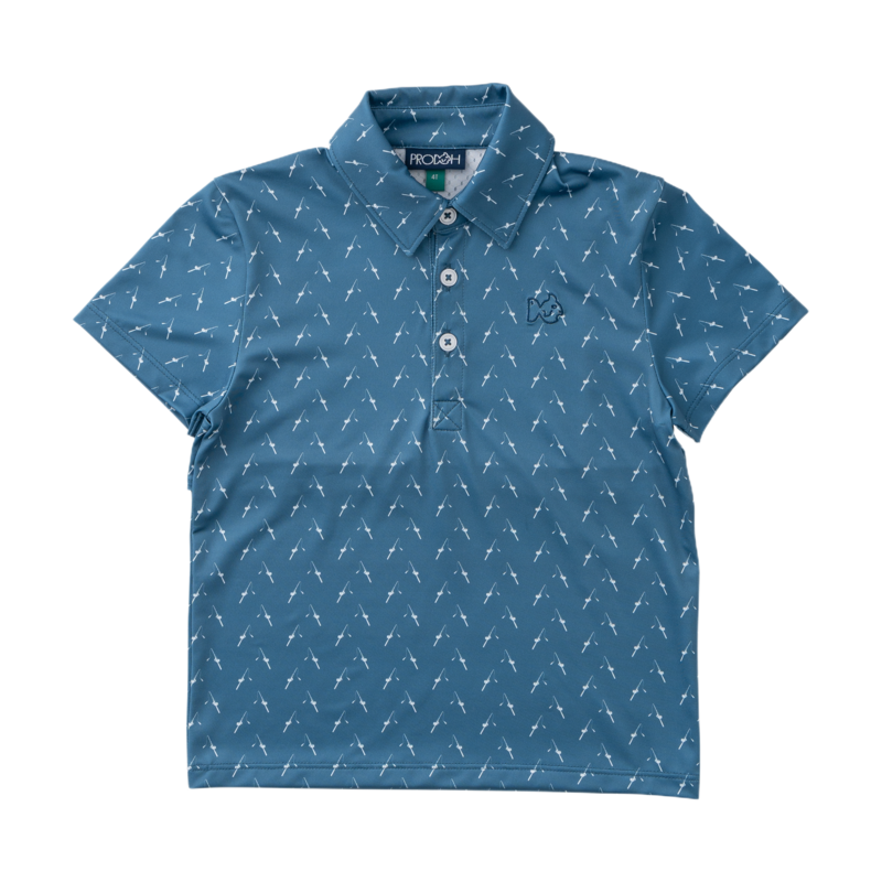 PRODOH Prodoh Performance Polo - Copen Fishing Rod Print