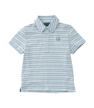 PRODOH Prodoh Too Cool for School Polo - Ice Water Copen Blue Stripe
