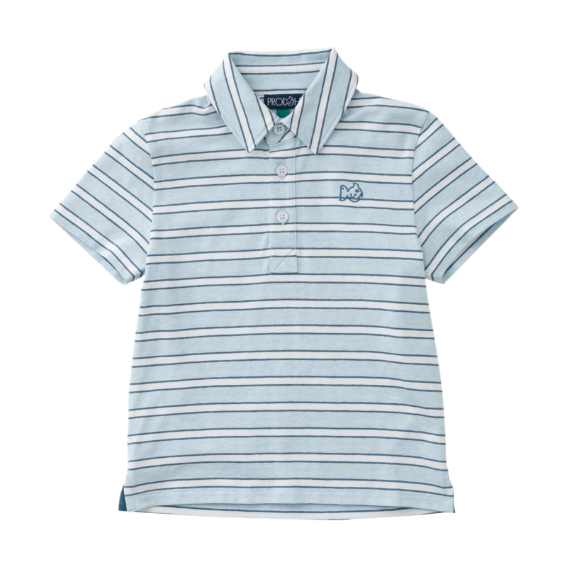 PRODOH Prodoh Too Cool for School Polo - Ice Water Copen Blue Stripe