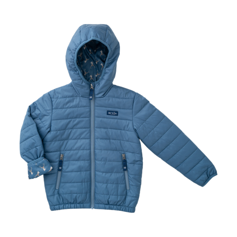PRODOH Prodoh Hooded Puffer Jacket - Copen Blue