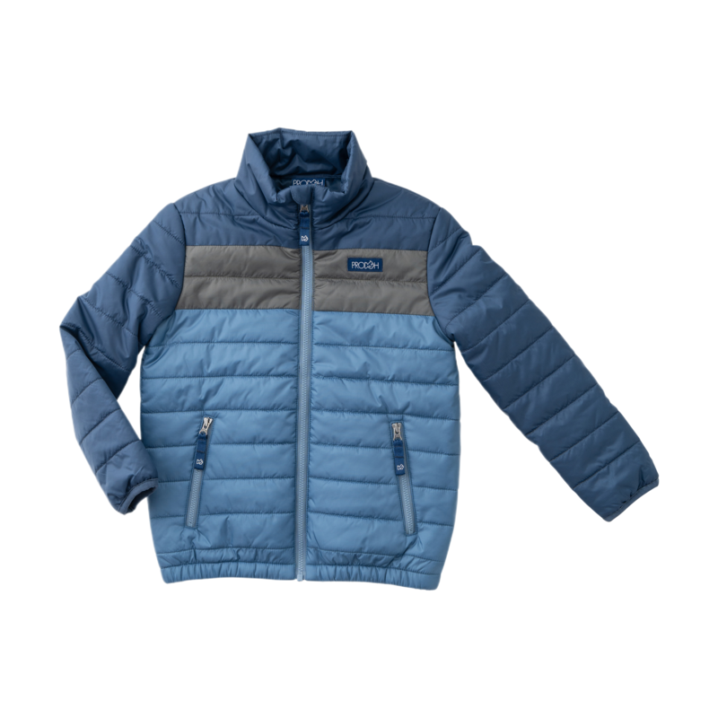 PRODOH Prodoh Puffer Jacket - Dark Denim Colorblock