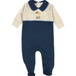 Baby Loren Boots and Buckles Embroidered Footie