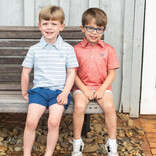 PRODOH Prodoh Too Cool for School Polo - Ice Water Copen Blue Stripe