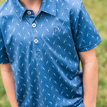 PRODOH Prodoh Performance Polo - Copen Fishing Rod Print