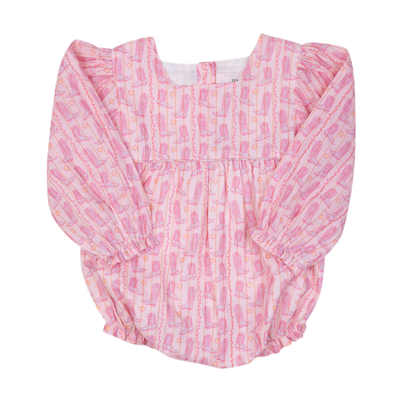 Smockingbird Smockingbird Cowgirl Boots With Gold Lurex Bubble