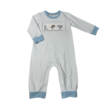 Whimsy Bay Whimsy Bay Little Cowboy Smocked Romper