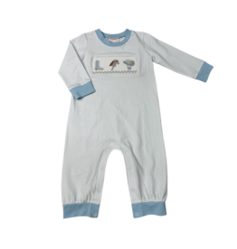 Whimsy Bay Whimsy Bay Little Cowboy Smocked Romper