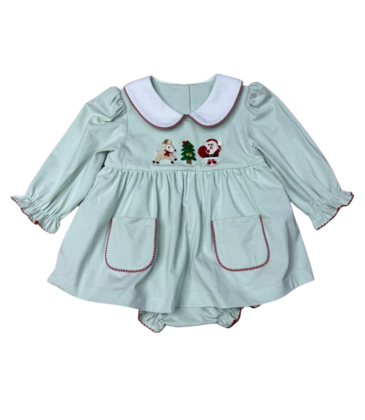 Whimsy Bay Whimsy Bay Christmas Crew Collared Skirted Bubble