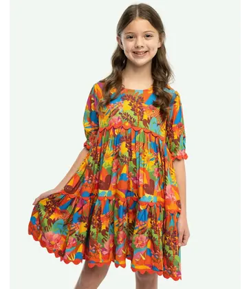 Briton Court Briton Court Tangerine Tango Quinn Dress