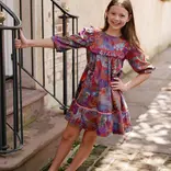 Briton Court Briton Court Burgundy Rose Blair Dress