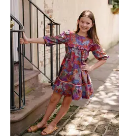 Briton Court Briton Court Burgundy Rose Blair Dress