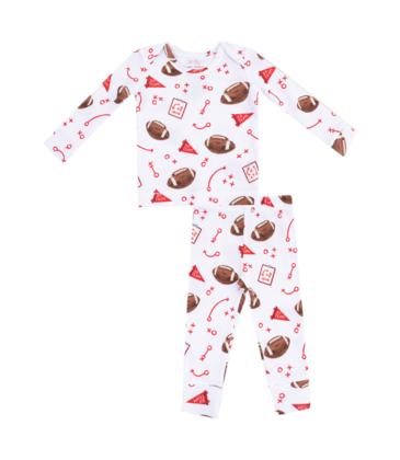 Angel Dear Angel Dear Loungewear Set - Touchdown Time Red
