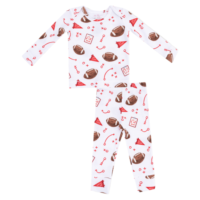 Angel Dear Angel Dear Loungewear Set - Touchdown Time Red