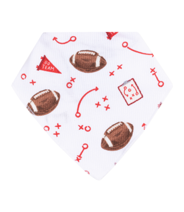 Angel Dear Angel Dear Bandana Bib - Touchdown Time Red