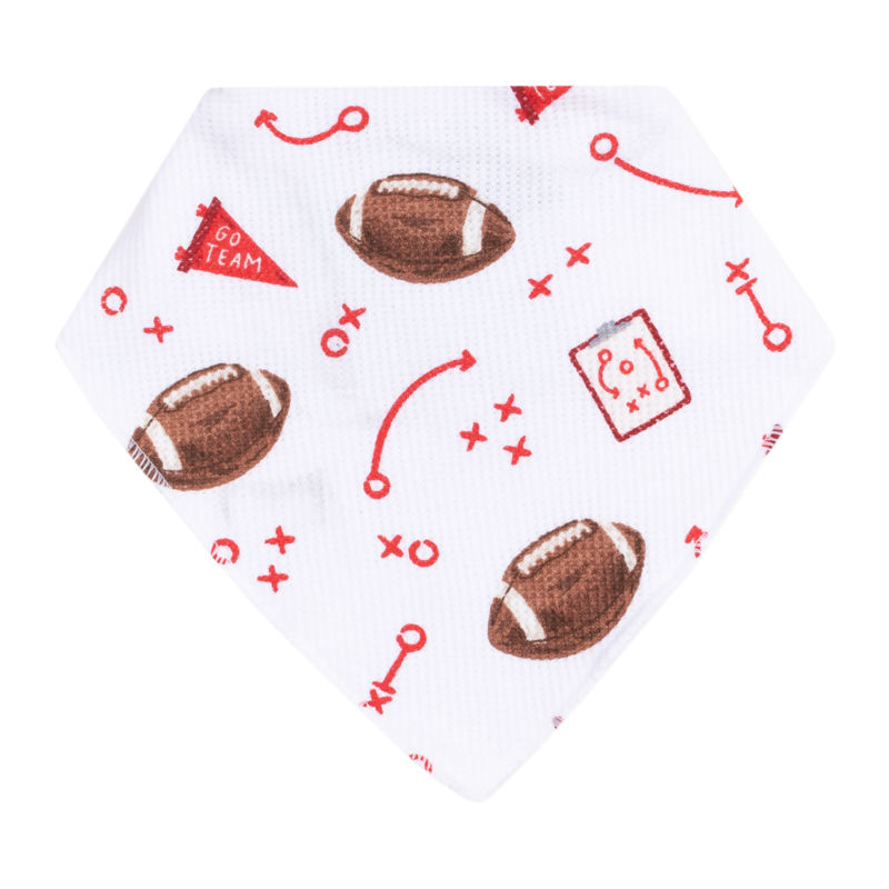 Angel Dear Angel Dear Bandana Bib - Touchdown Time Red