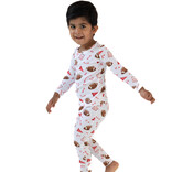 Angel Dear Angel Dear Loungewear Set - Touchdown Time Red