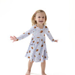 Angel Dear Angel Dear Twirly Dress - Touchdown Time Lavender