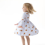 Angel Dear Angel Dear Twirly Dress - Touchdown Time Lavender
