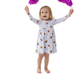 Angel Dear Angel Dear Twirly Dress - Touchdown Time Lavender