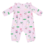 Angel Dear Angel Dear Ruffle Sleeve Romper - Golf Pros Pink