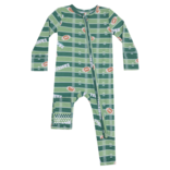 Angel Dear Angel Dear Zipper Romper - Football Field/Glow in the Dark