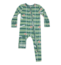 Angel Dear Angel Dear Zipper Romper - Football Field/Glow in the Dark