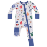 Angel Dear Angel Dear Zipper Romper - Game Day
