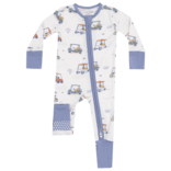 Angel Dear Angel Dear Zipper Romper - Zooming Golf Carts