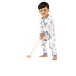 Angel Dear Angel Dear Zipper Romper - Zooming Golf Carts