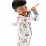 Angel Dear Angel Dear Zipper Romper - Zooming Golf Carts